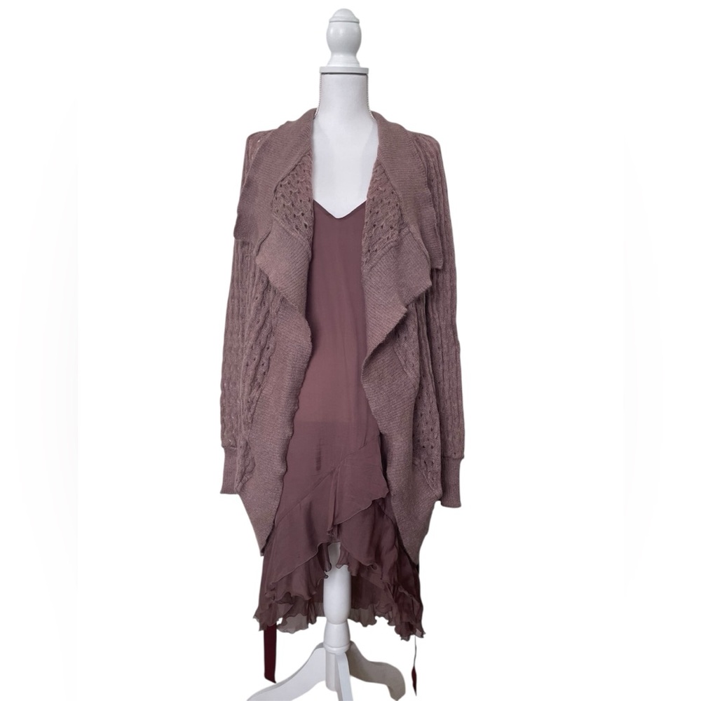 Patrizia Pepe Italy Mohair-Blend Cardigan with Slip NWT – Uptown Rose Size II